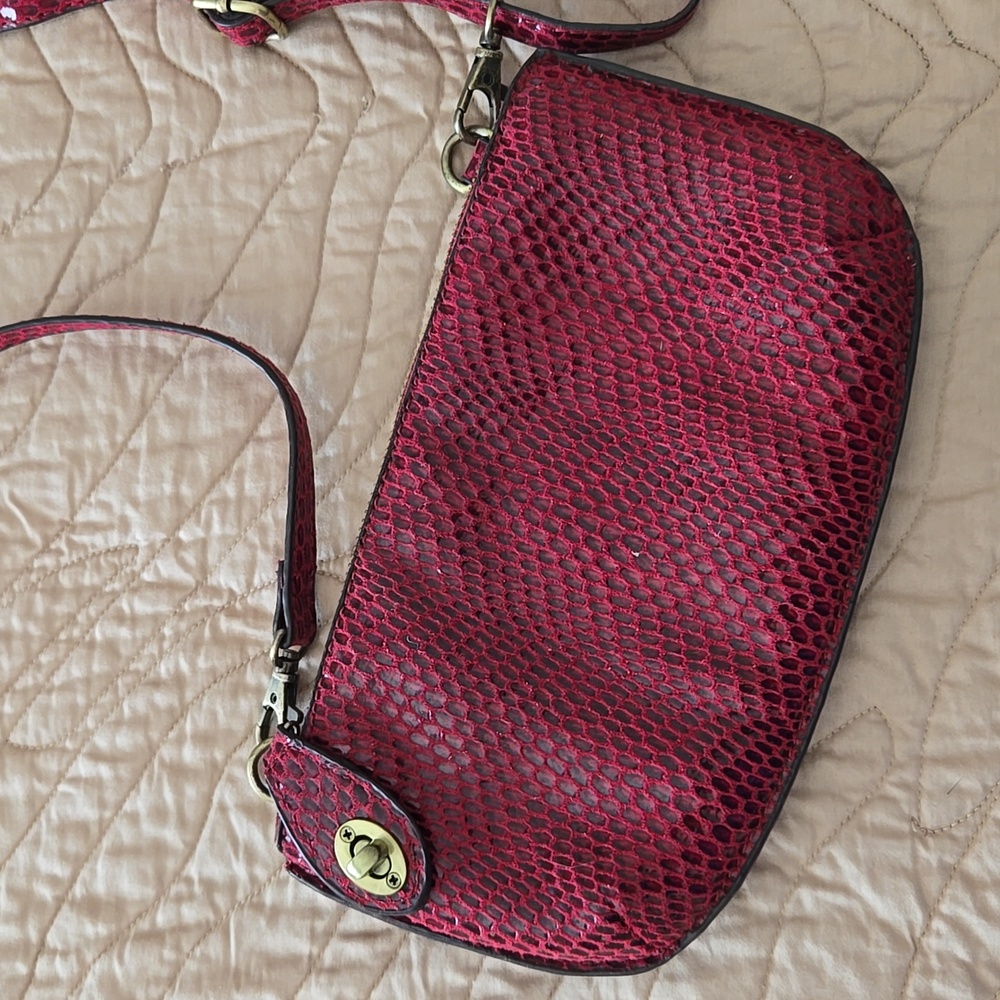 Joy Susan Python Mini Wristlet Clutch
